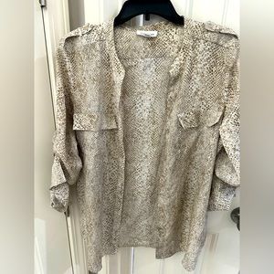 Snakeskin print shirt